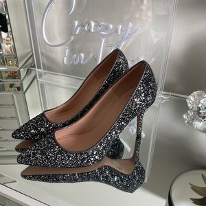 J. Crew Elsie Pumps in Gunmetal Glitter - NEW!